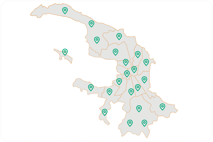 Карта покрытия